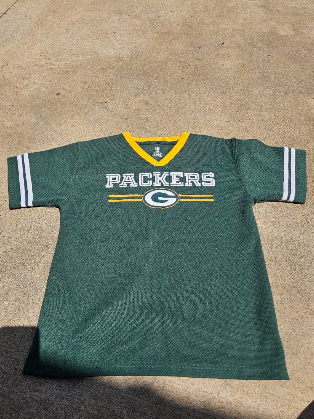 Team Apparel Green Bay Packers jersey material shirt Youth 10/12